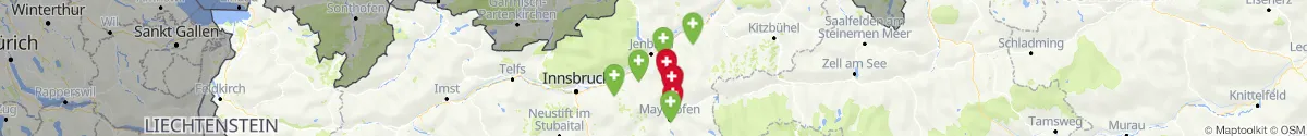 Map view for Pharmacies emergency services nearby Aschau im Zillertal (Schwaz, Tirol)